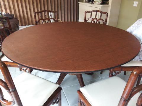 Large round table extension pad photo